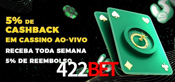 Promoções do cassino ao Vivo 422bet